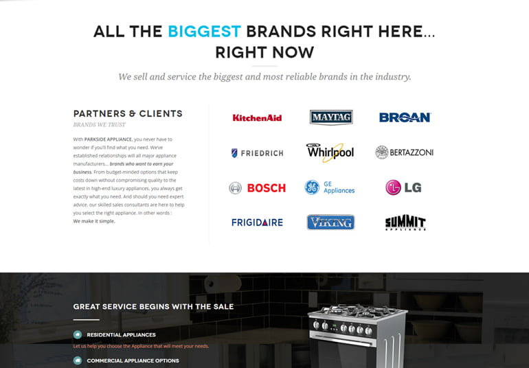 Parkside Appliance max Media A  Design & Digital Marketing Agency